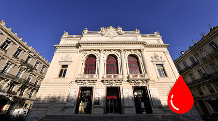 Avec vous / Donnez votre sang, Don du sang au Théâtre Molière, Sète