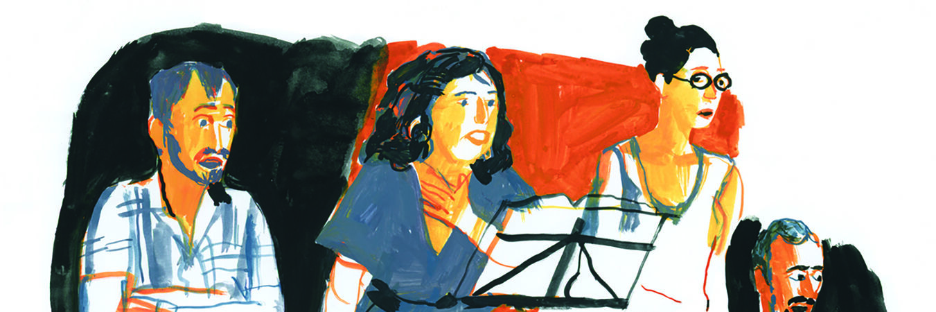 Poèmes entre deux rives | Poèmes entre deux rives -  Prélude poétique et musical par Rima Abdul Malak, Alexandre Oho Bambe et les musicien·ne·s.