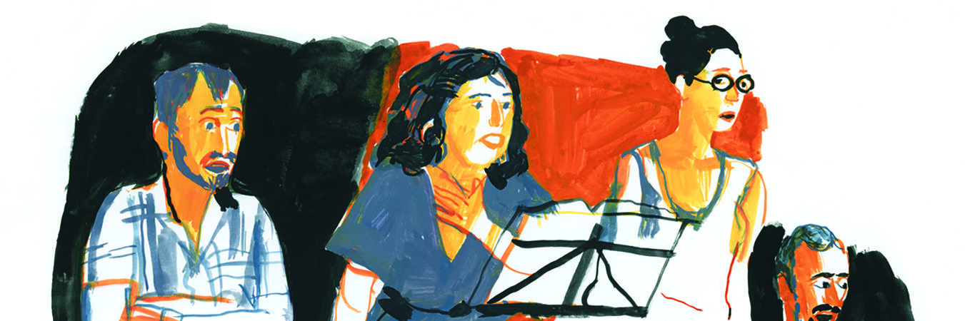 Poèmes entre deux rives | Poèmes entre deux rives -  Prélude poétique et musical par Rima Abdul Malak, Alexandre Oho Bambe et les musicien·ne·s.