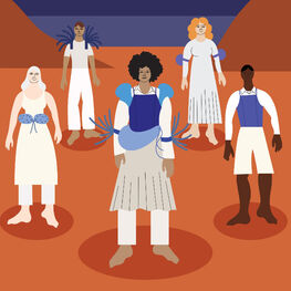 Dessins Darius Dolotyari-Dolatdoust pour les costumes du Livre des Processions