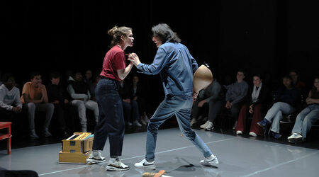 Productions / Cette note qui commence au fond de ma gorge, Cette note qui commence au fond de ma gorge | Fabrice Melquiot | Production Théâtre Molière, Sète, Fabrice Melquiot