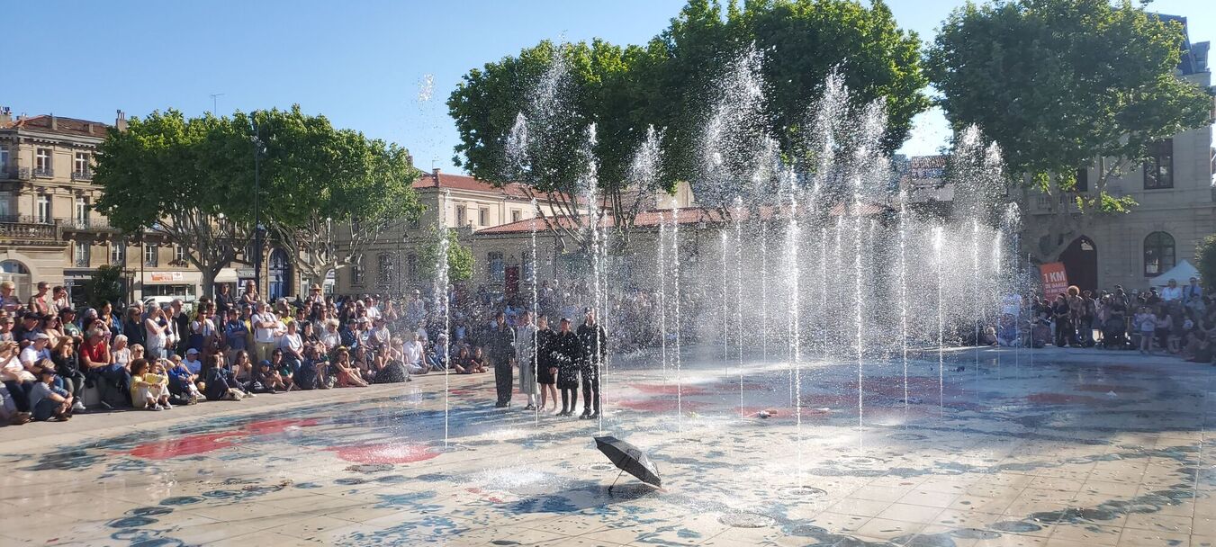GUSH IS GREAT - Performance in situ | Julie Botet - Max Gomard - Philomène Jander<br>Zoé Lakhnati - Simon Le Borgne - Ulysse Zangs