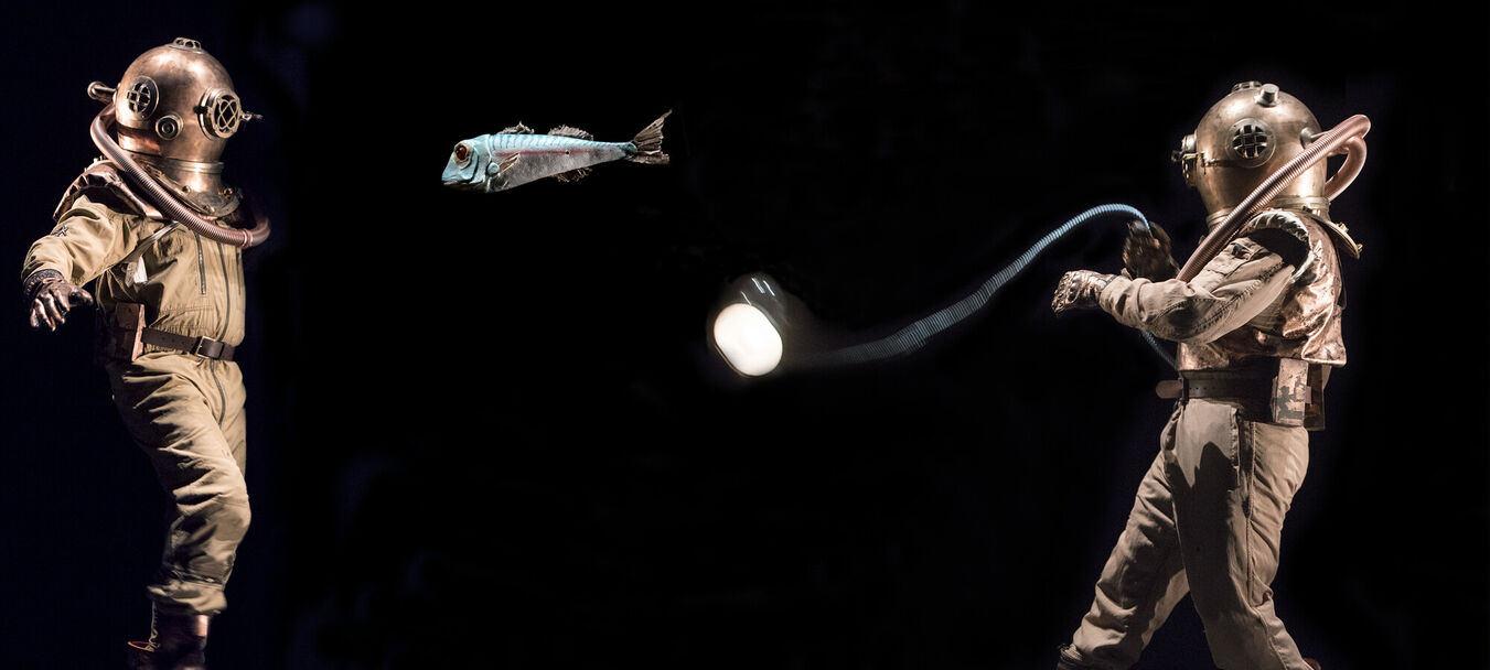 20.000 Lieues  sous les mers | 20.000 Lieues sous les mers | Jules Verne - Christian Hecq - Valérie Lesort - Cie Point Fixe |  Théâtre | 8 ans et + | Jules Verne - Christian Hecq - Valérie Lesort - C<sup>ie</sup> Point Fixe