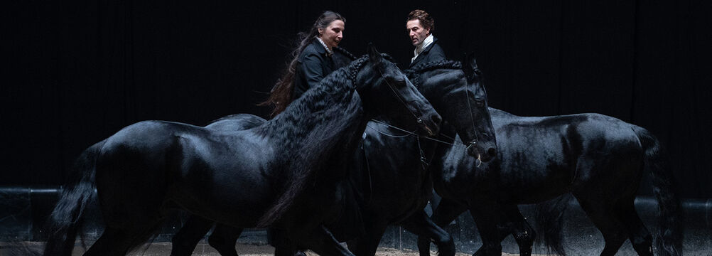 Entre chiens et loups | Théâtre du Centaure | Théâtre équestre | Spectacle accessible aux personnes sourdes ou malentendantes