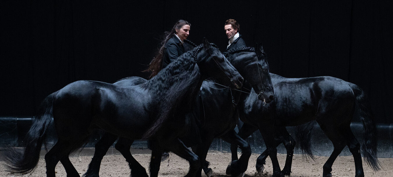 Entre chiens et loups | Entre chiens et loups | Théâtre du Centaure | Théâtre équestre | Spectacle accessible aux personnes sourdes ou malentendantes | Théâtre du Centaure