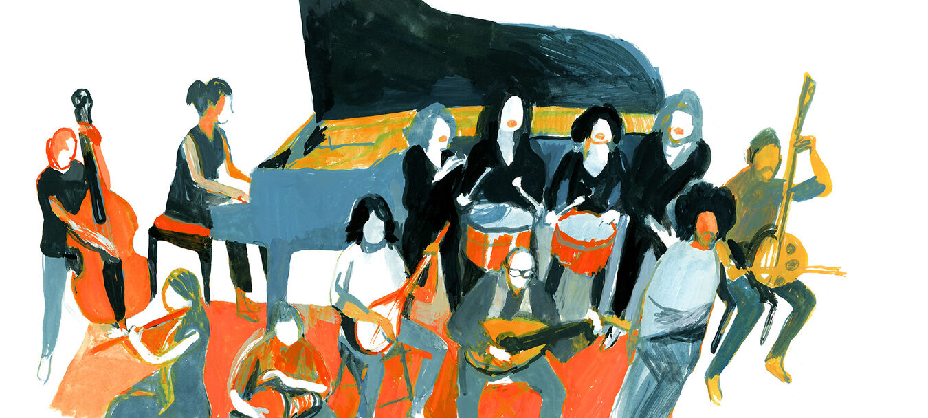 Cette Mer en moi… | Cette Mer en moi… Concert de clôture de la Biennale des Arts de la Scène en Méditerranée | Walid Ben Selim – Emmanuelle Ader – Sara Giometti – Lilia Ruocco – Aude Marchand (La Mossa) – Agathe di Piro – Chloé Loneiriant – Ihab Redwan – Mathias Imbert – Esmatullah Alizadah – Bastian Pfefferli – Nicolas Beck | Musique | Spectacle accessible aux personnes aveugles ou malvoyantes | Walid Ben Selim – Emmanuelle Ader – Sara Giommetti – Lilia Ruocco – Aude Marchand (La Mòssa) – Agathe di Piro – Chloé Loneiriant – Ihab Radwan – Mathias Imbert – Esmatullah Alizadah – Bastian Pfefferli – Nicolas Beck