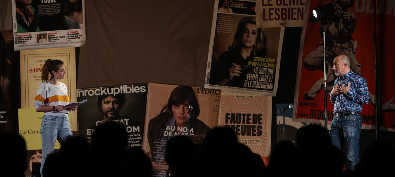 Faut-il séparer  l’homme de l’artiste ? | Faut-il séparer  l’homme de l’artiste ? | Étienne Gaudillère – Giulia Foïs – Cie Y | Théâtre | Étienne Gaudillère – Giulia Foïs – Compagnie Y